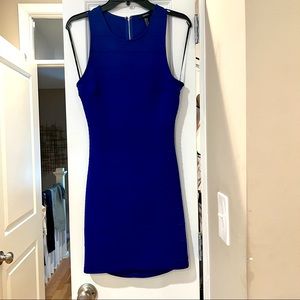 Forever 21 Blue Back Cutout Mini Dress